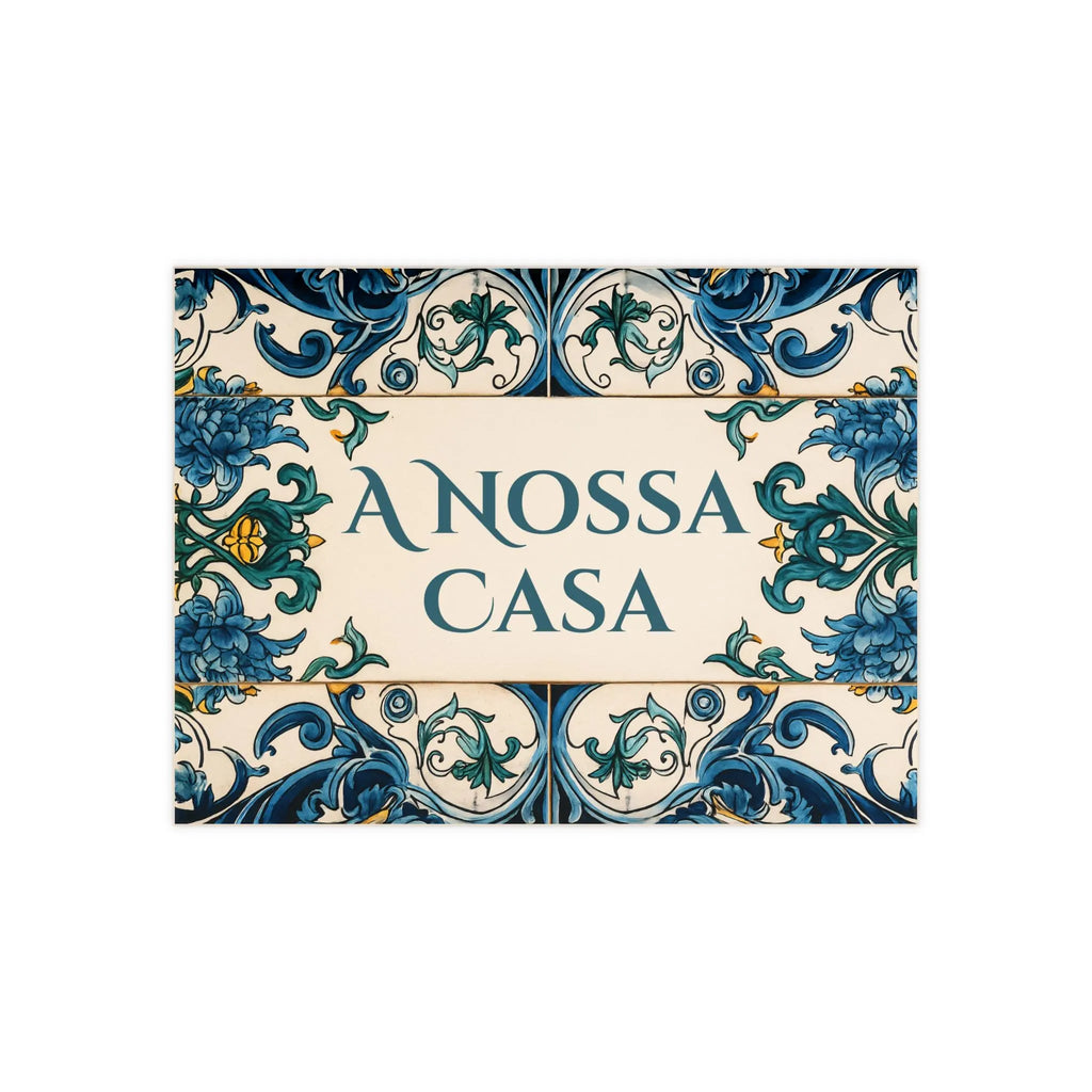 Customizable Ceramic Tile - Festive Mediterranean Motif